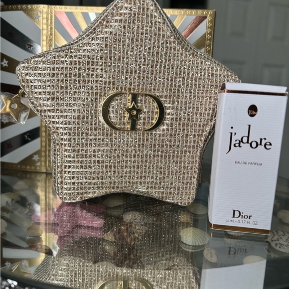 Dior Accessories - Dior Gold Star Clutch with J'adore Perfume